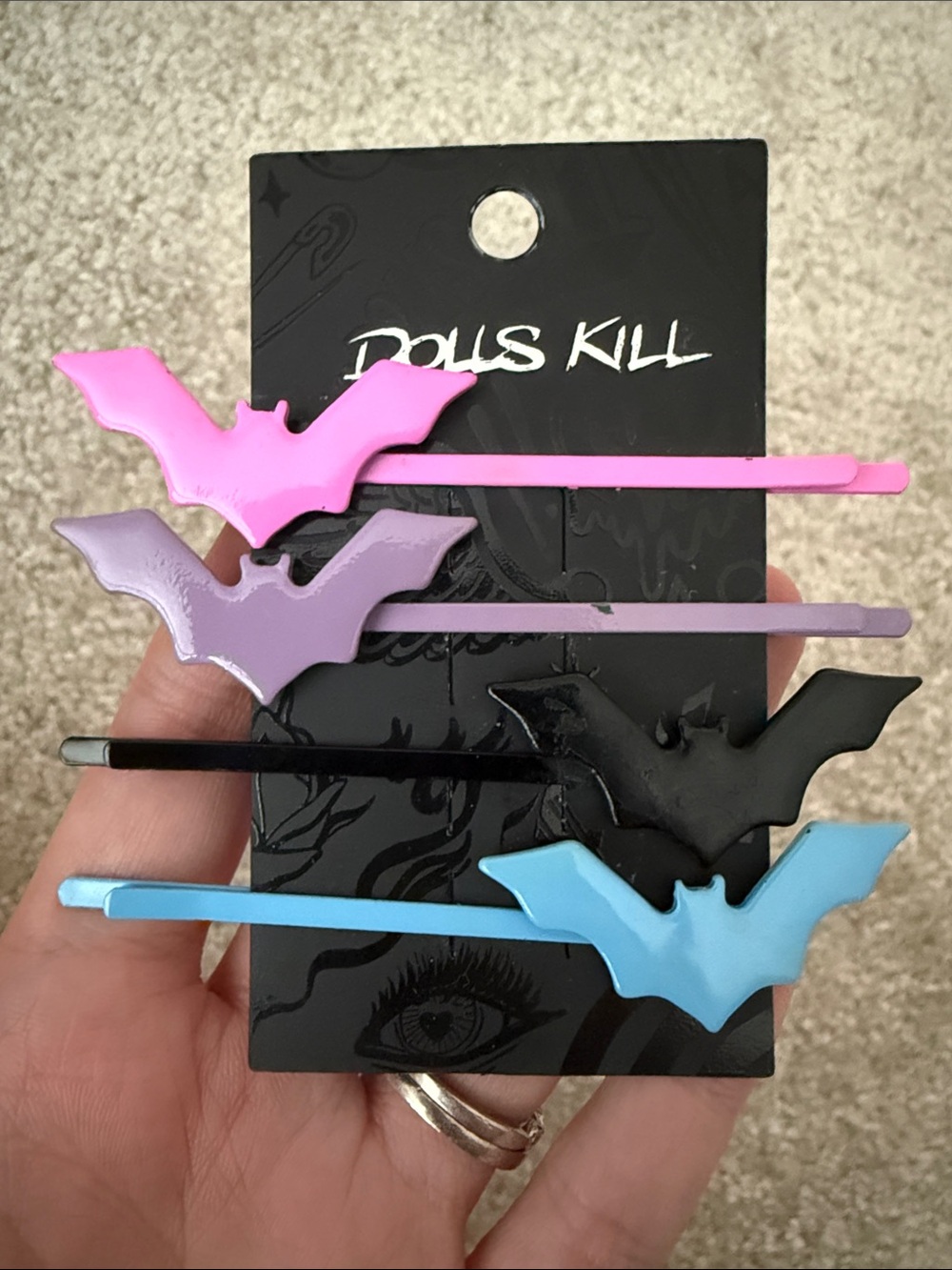 Dolls Kill Bats Bobby Pin Set